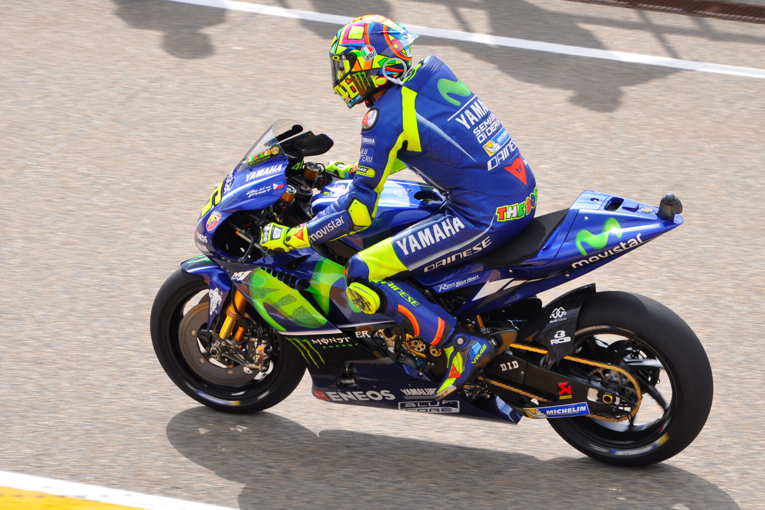 Valentino RossiYamahaMotoGP Sachsenring (Foto Hermann Rüger